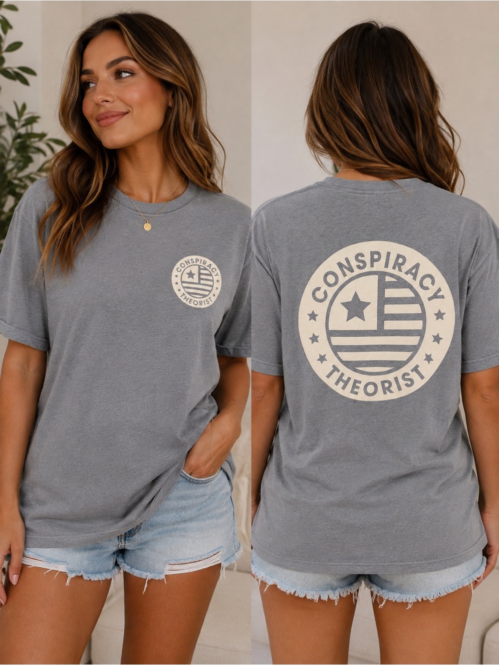 Conspiracy Theorist Graphic Tee - XL